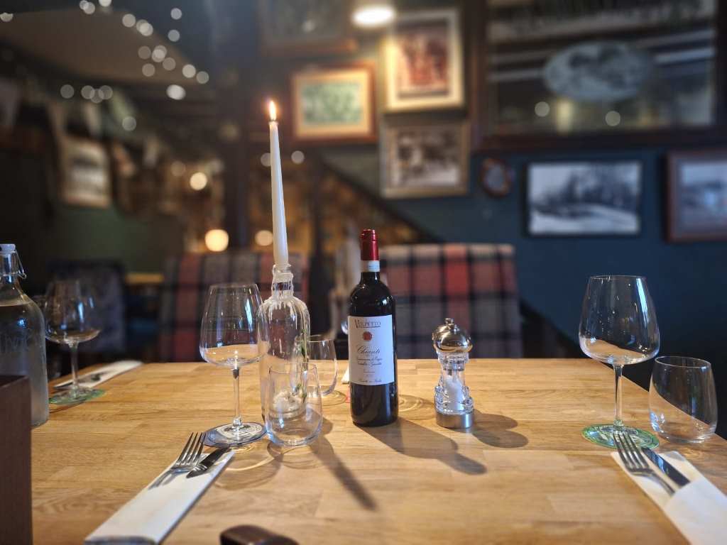 Inside Cafe Table