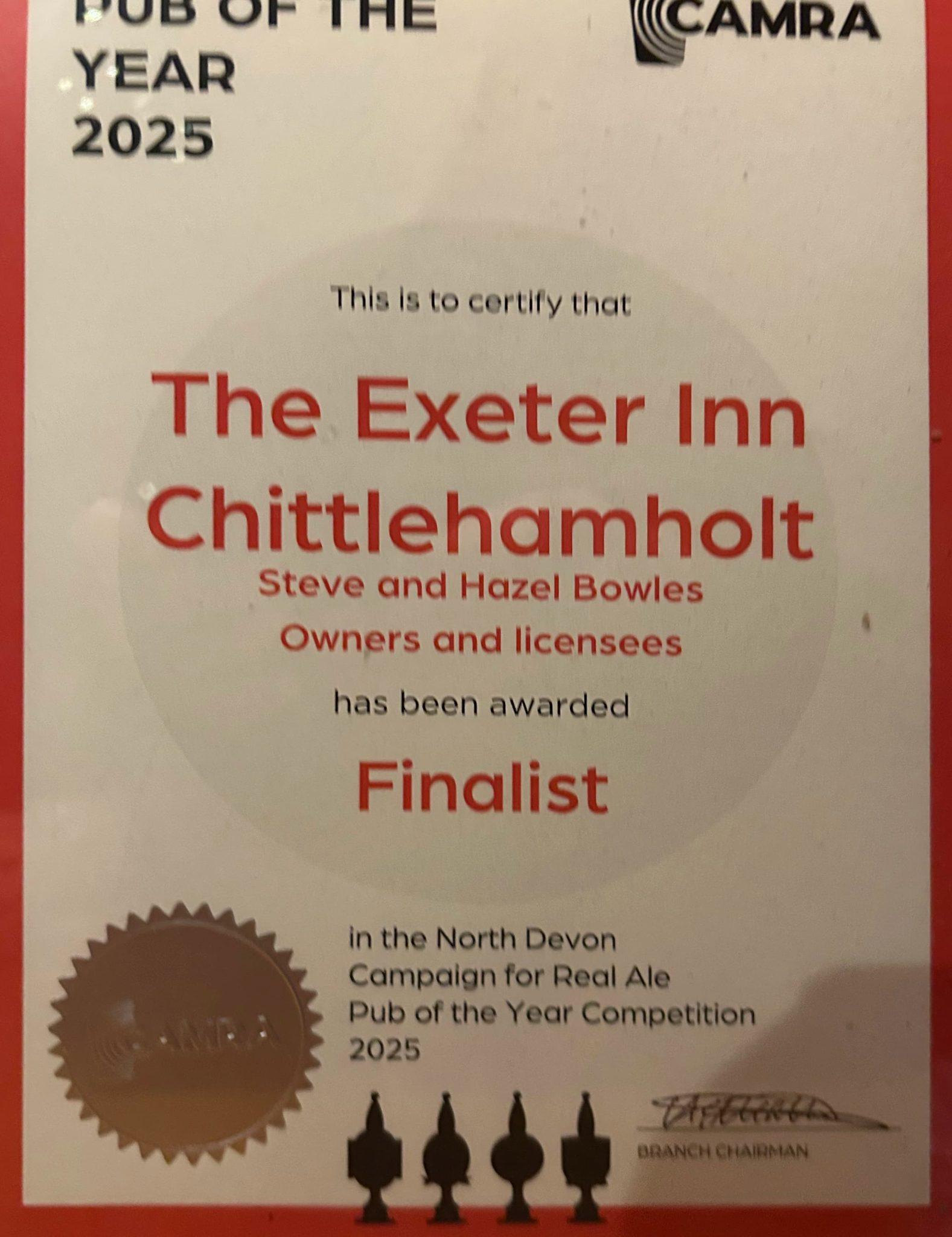 finalist certificate 2025