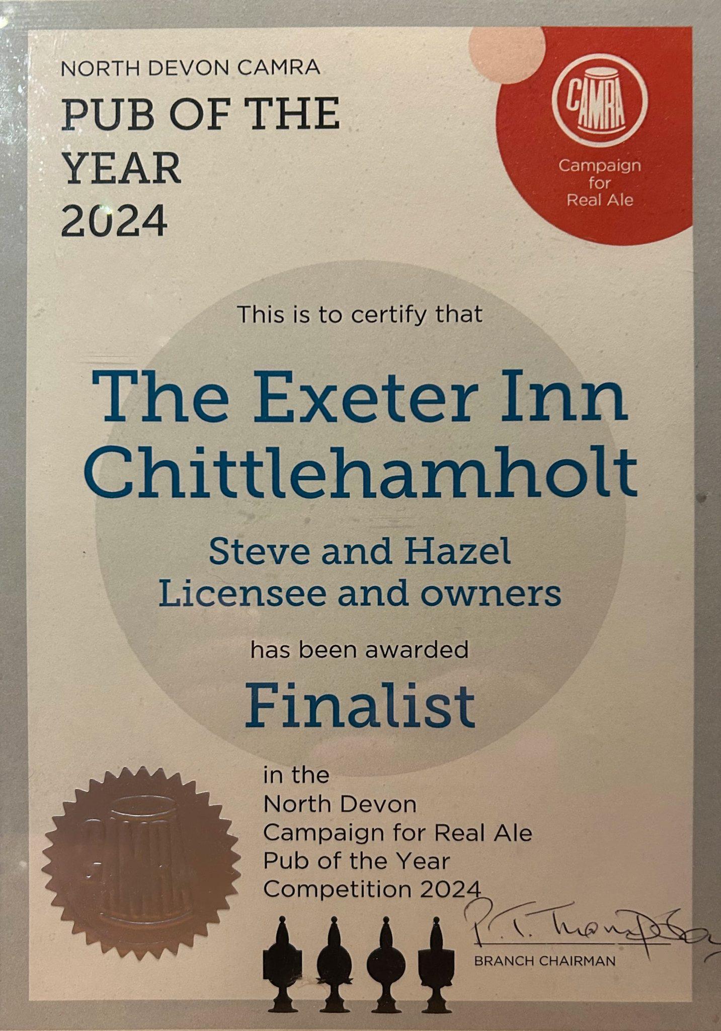 finalist certificate 2024